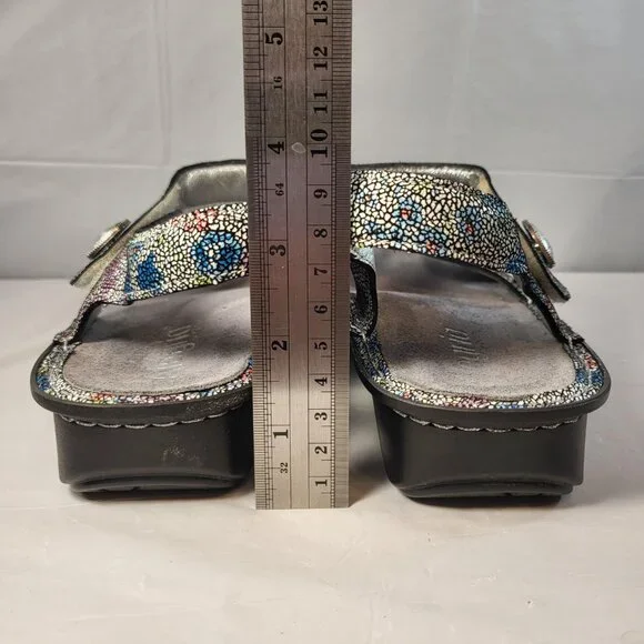 Alegria by PG Lite Vienna Backstrap Sandal Size 38 EU Multi Mosaic - Picture 5 of 9